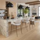  Zuo Limay 110930 Counter Stool - Beige/Walnut IMAGE 8