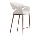  Zuo Limay 110929 Barstool - Beige/Walnut IMAGE 6