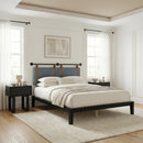  Zuo Luum 110916 Queen Platform Bed Frame - Black IMAGE 3