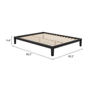  Zuo Luum 110916 Queen Platform Bed Frame - Black IMAGE 9