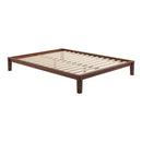  Zuo Luum 110915 Queen Platform Bed Frame - Walnut IMAGE 1