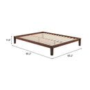  Zuo Luum 110915 Queen Platform Bed Frame - Walnut IMAGE 9