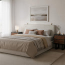  Zuo Bela 110912 Floating Queen Headboard - Ivory IMAGE 9