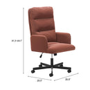  Zuo Sable 110909 Office Chair - Brown IMAGE 10