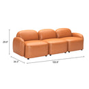  Zuo Cleo 110889 Modular Sofa - Brown IMAGE 16