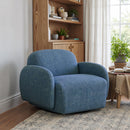  Zuo Cleo 110888 Swivel Chair - Blue IMAGE 8