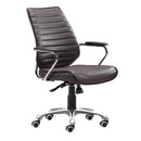  Zuo Enterprise 110884 Low Back Office Chair - Espresso IMAGE 1