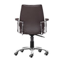  Zuo Enterprise 110884 Low Back Office Chair - Espresso IMAGE 6