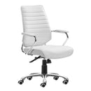  Zuo Enterprise 110883 Low Back Office Chair - White IMAGE 2