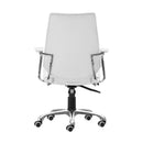  Zuo Enterprise 110883 Low Back Office Chair - White IMAGE 6