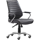  Zuo Enterprise 110882 Low Back Office Chair - Black IMAGE 1