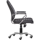  Zuo Enterprise 110882 Low Back Office Chair - Black IMAGE 2