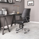  Zuo Enterprise 110882 Low Back Office Chair - Black IMAGE 6