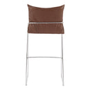  Zuo Pola 110876 Barstool - Brown IMAGE 2