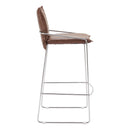  Zuo Pola 110876 Barstool - Brown IMAGE 4