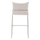  Zuo Pola 110875 Barstool - White IMAGE 1