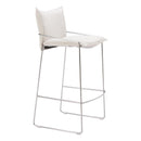  Zuo Pola 110875 Barstool - White IMAGE 2