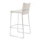  Zuo Pola 110875 Barstool - White IMAGE 3