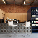  Zuo Pola 110875 Barstool - White IMAGE 6
