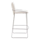  Zuo Pola 110875 Barstool - White IMAGE 8