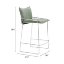  Zuo Pola 110874 Counter Stool - Green IMAGE 9