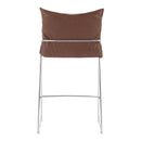  Zuo Pola 110873 Counter Stool - Brown IMAGE 2