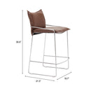  Zuo Pola 110873 Counter Stool - Brown IMAGE 9