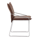  Zuo Pola 110870 Set of 2 Dining Chair - Brown IMAGE 4