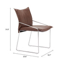  Zuo Pola 110870 Set of 2 Dining Chair - Brown IMAGE 9