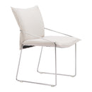  Zuo Pola 110869 Set of 2 Dining Chair - White IMAGE 1