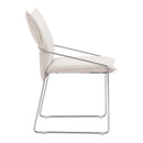  Zuo Pola 110869 Set of 2 Dining Chair - White IMAGE 3