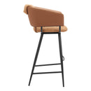  Zuo Juno 110867 Set of 2 Barstool - Brown IMAGE 4
