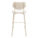  Zuo Zeal 110866 Set of 4 Barstool - Light Gray/Beige IMAGE 2