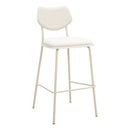  Zuo Zeal 110866 Set of 4 Barstool - Light Gray/Beige IMAGE 9