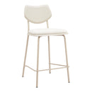  Zuo Zeal 110865 Set of 4 Counter Stool - Light Gray/Beige IMAGE 10