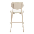  Zuo Zeal 110865 Set of 4 Counter Stool - Light Gray/Beige IMAGE 3
