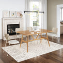  Zuo Zeal 110864 Set of 4 Dining Chair - Light Gray/Beige IMAGE 11