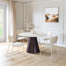  Zuo Zeal 110864 Set of 4 Dining Chair - Light Gray/Beige IMAGE 3
