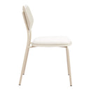  Zuo Zeal 110864 Set of 4 Dining Chair - Light Gray/Beige IMAGE 4
