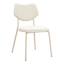  Zuo Zeal 110864 Set of 4 Dining Chair - Light Gray/Beige IMAGE 5