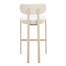  Zuo Aurea 110863 Set of 2 Barstool - Light Gray IMAGE 2