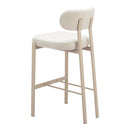  Zuo Aurea 110863 Set of 2 Barstool - Light Gray IMAGE 3