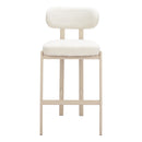  Zuo Aurea 110863 Set of 2 Barstool - Light Gray IMAGE 7