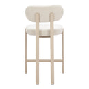  Zuo Aurea 110862 Set of 2 Counter Stool - Light Gray IMAGE 2