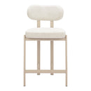  Zuo Aurea 110862 Set of 2 Counter Stool - Light Gray IMAGE 7