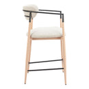  Zuo Equinox 110854 Counter Stool - Oyster Gray/Natural IMAGE 3