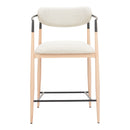  Zuo Equinox 110854 Counter Stool - Oyster Gray/Natural IMAGE 6