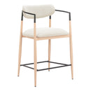  Zuo Equinox 110854 Counter Stool - Oyster Gray/Natural IMAGE 8