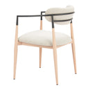  Zuo Equinox 110853 Dining Chair - Oyster Gray/Natural IMAGE 2