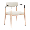  Zuo Equinox 110853 Dining Chair - Oyster Gray/Natural IMAGE 4
